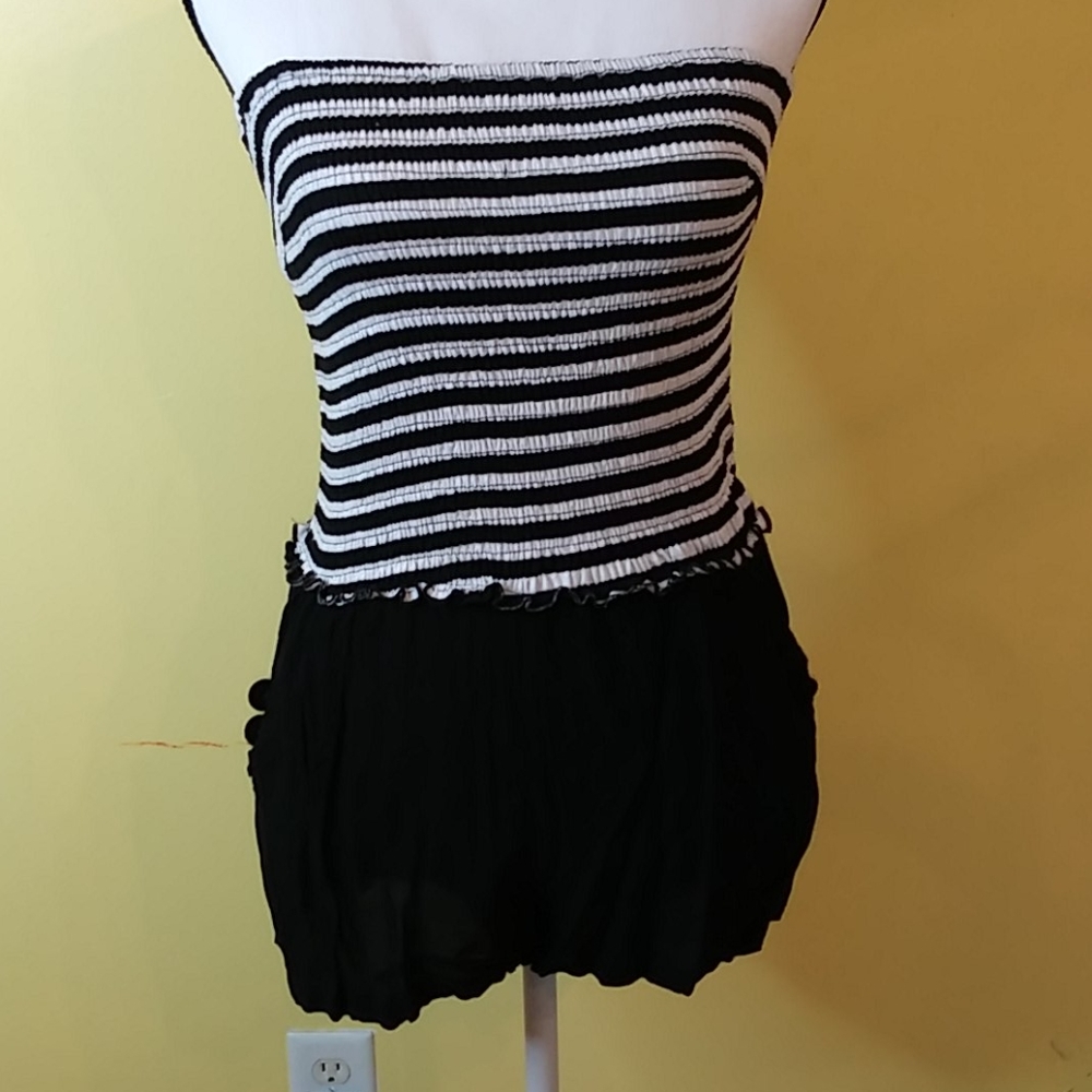 SACE Black/White Romper Size M